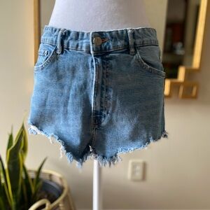 Zara Denim distressed cutoff shorts